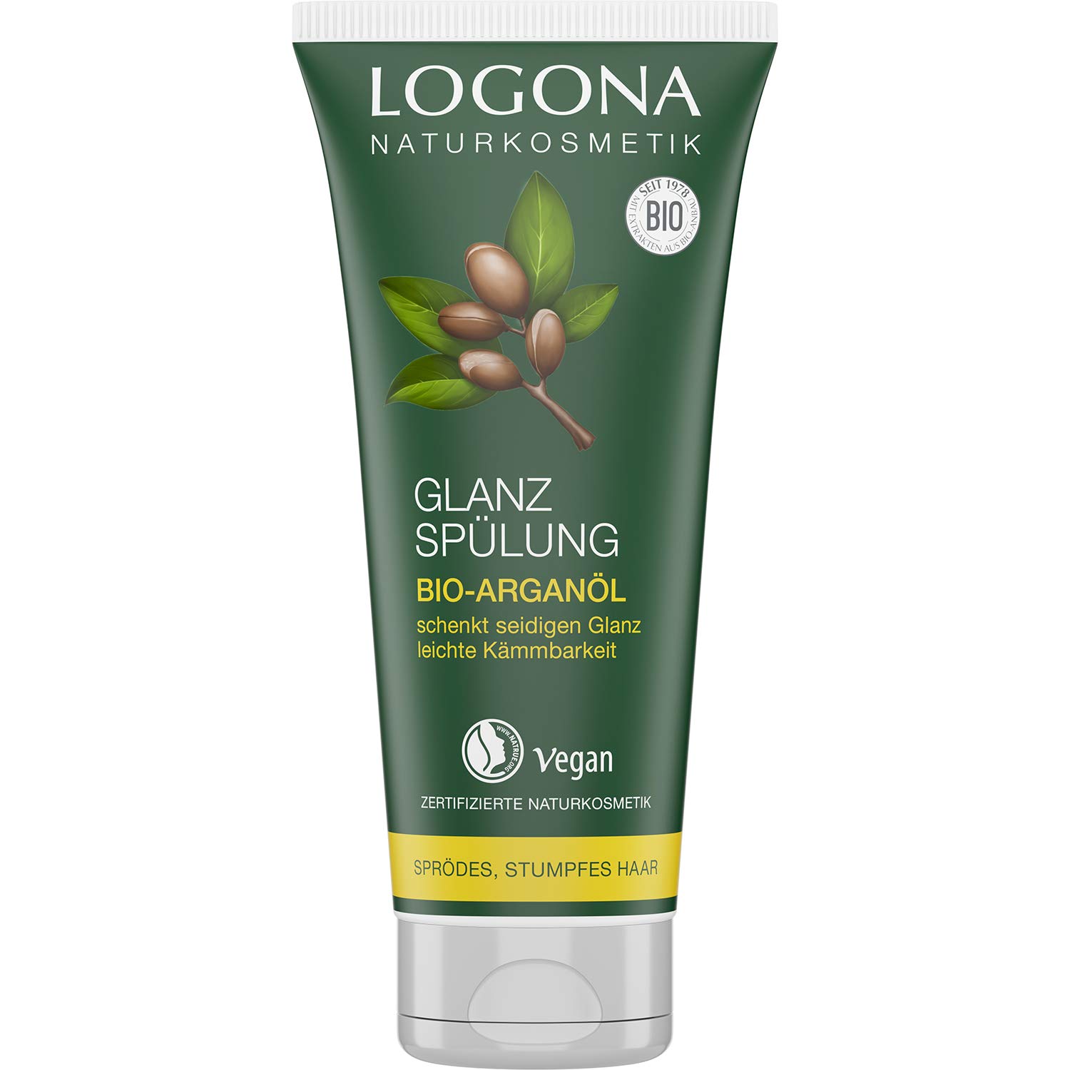 

LOGONA [Officially imported from Japan] Shine Hair Conditioner Argan 200ml [Treatment for damaged hair, curly hair, frizzy hair]