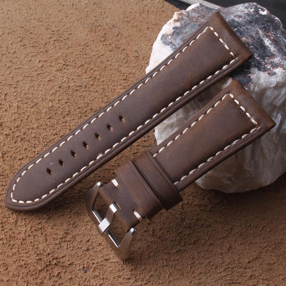 Cinturino per Orologio Sportivo da Uomo Strato Superiore in Pelle Crazy HorsePaneraiCinturino per Orologio22mm24mm26mm