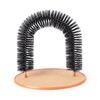 Cat Toy Arch Self Groome Pamper Feline with A Massage Grooming Rubbing Brush with Scratching Pad Toy for Cats Interactive Toys