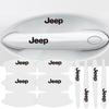 8Pcs Car Door Handle Stickers Transparent Protector Film For Jeep Renegade Compass Grand Cherokee Wrangler Patriot Rubicon