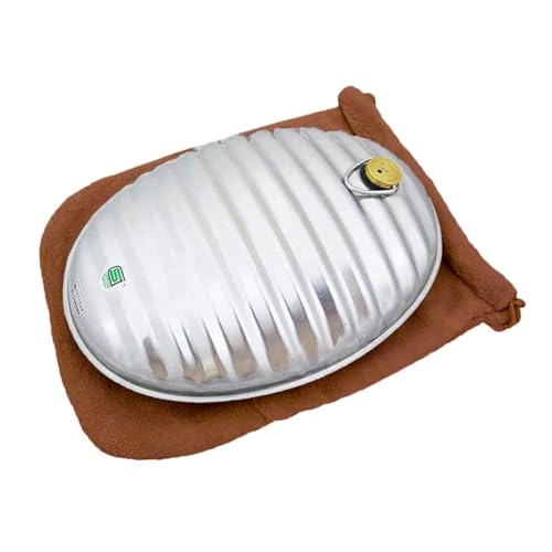 

Maruka Ace Hot Water Bottle, 3.5L (Brown, with pouch), Heats over an open flame, No need to refill hot water (Made in Japan), Corrugated Iron, Outdoor