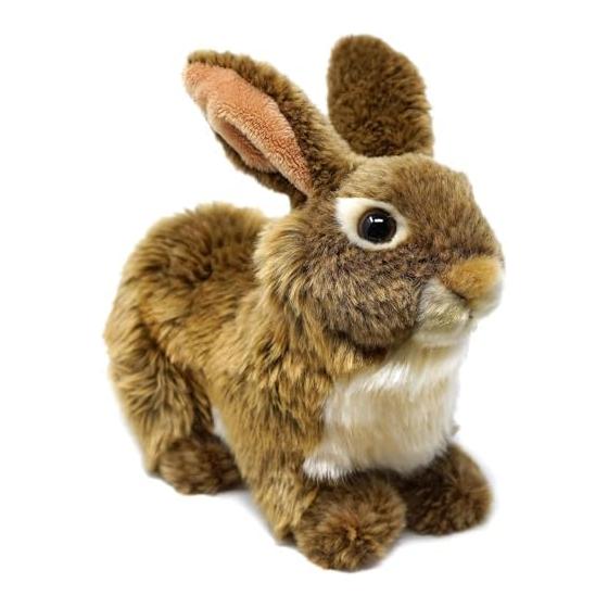 [VIAHART] Brown Rabbit Brigid Plush Toy Brown M Size (Approx. 25cm) Fluffy Healing Rabbit Toy Washable Stuffed Animal [Parallel Import]