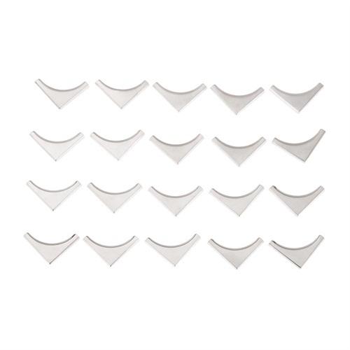 DRELD 20Pcs Antique Bronze Book Scrapbooking Albums Menus Folders Collar Corner Protectors Guard Metal Crafts Hone Decor 22*22mm