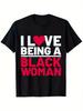 Men'S & Women'S Funny I Love Being a Woman Slogan T-Shirt - 100% with Pink Lettering & Heart - Sof