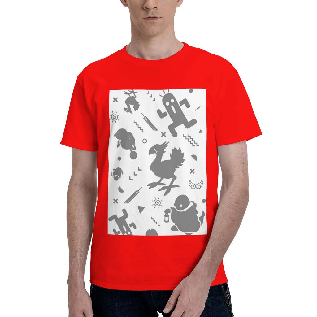Final Fantasy Medley Men TShirt Oversized T Shirts Mens Crew Neck Cotton Tees Short Summer Male