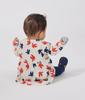 Dress Leggings Set A0CUZ Milky 18 months 81cm [Petit Bateau] + White/Multicolor