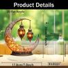 2D Design Islamic Desktop Ornament Flat Acrylic Standing Tabletop Crescent Moon Lantern Elegant Crescent Beautiful Ornament