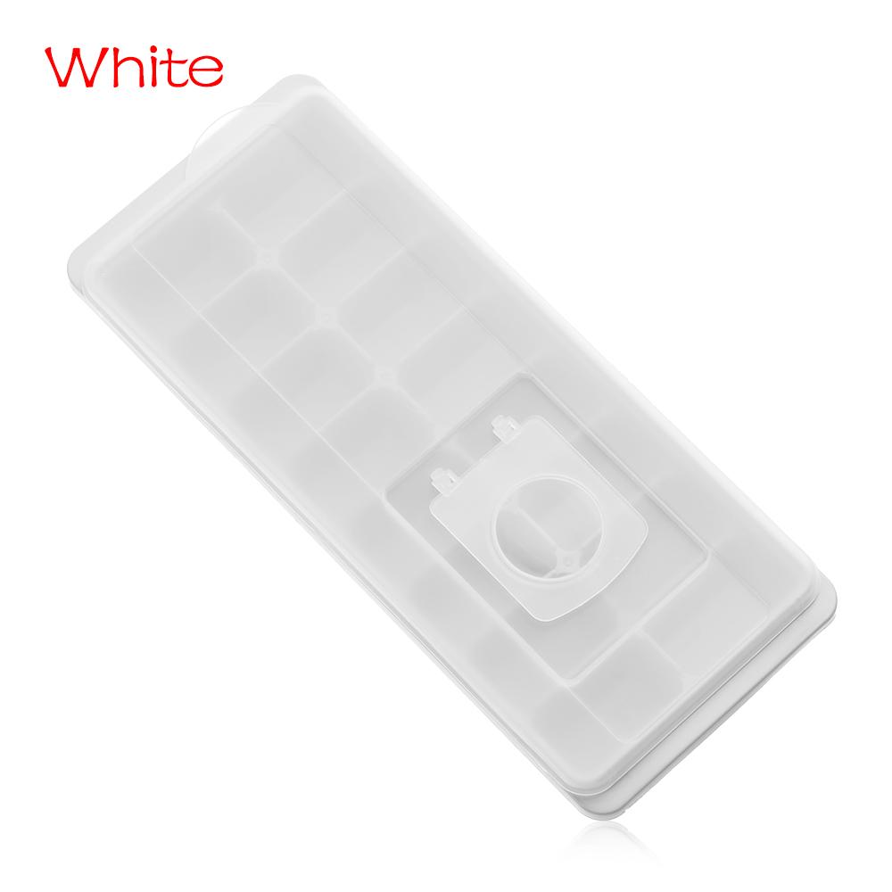 16 Cavity Ice Tray Cube Mold With Lid Non-stick Plastic Mold Drink Jelly Freezer Maker Box Plastic Cover Kitchen Ice Cream Tools