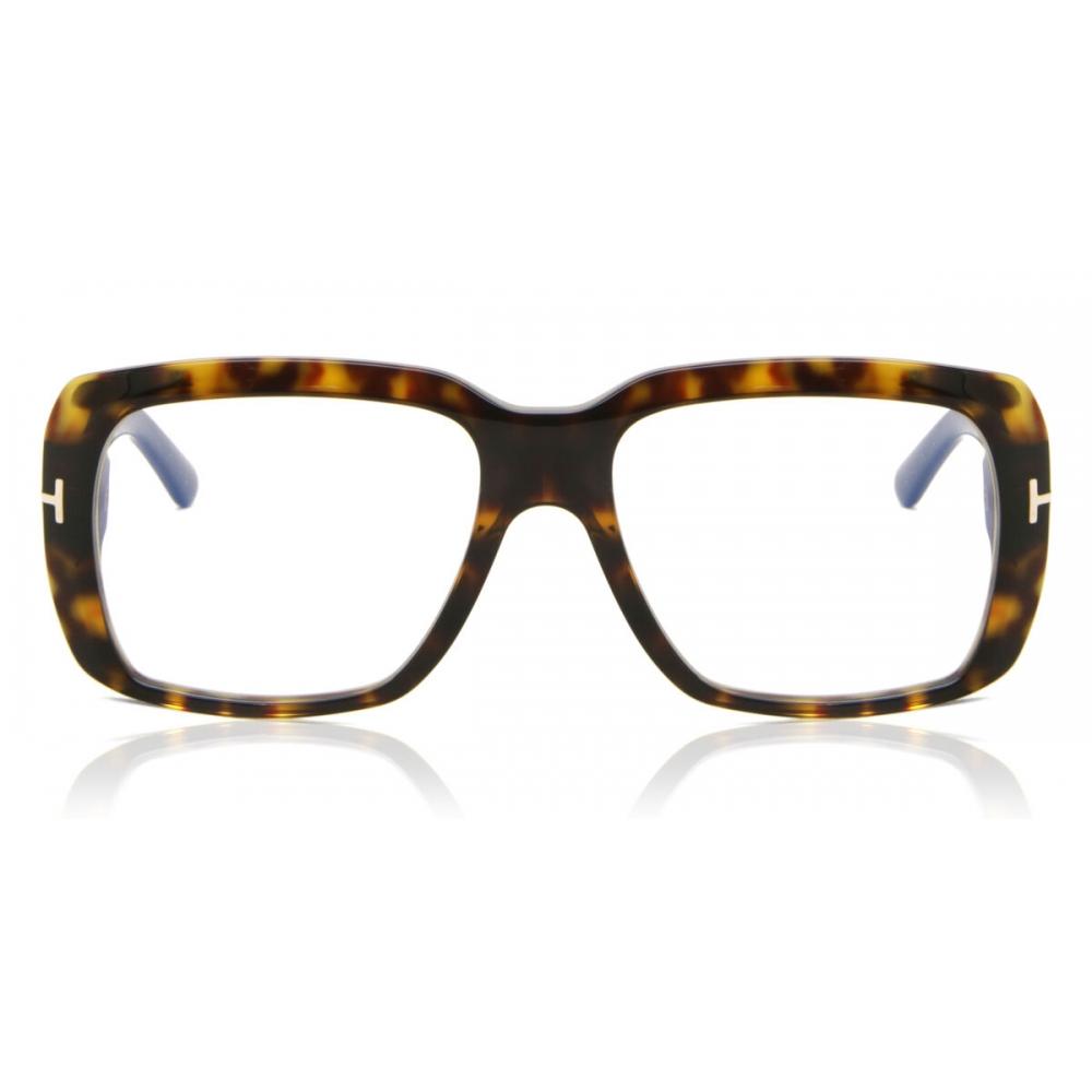 

Tom Ford Ft5822 B Blue Light Block 052 Men Eyeglasses Dark Tortoise/54-16-145