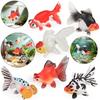Realistic Red Crown Goldfish Tank Ornament: Calico Dragon Eye
