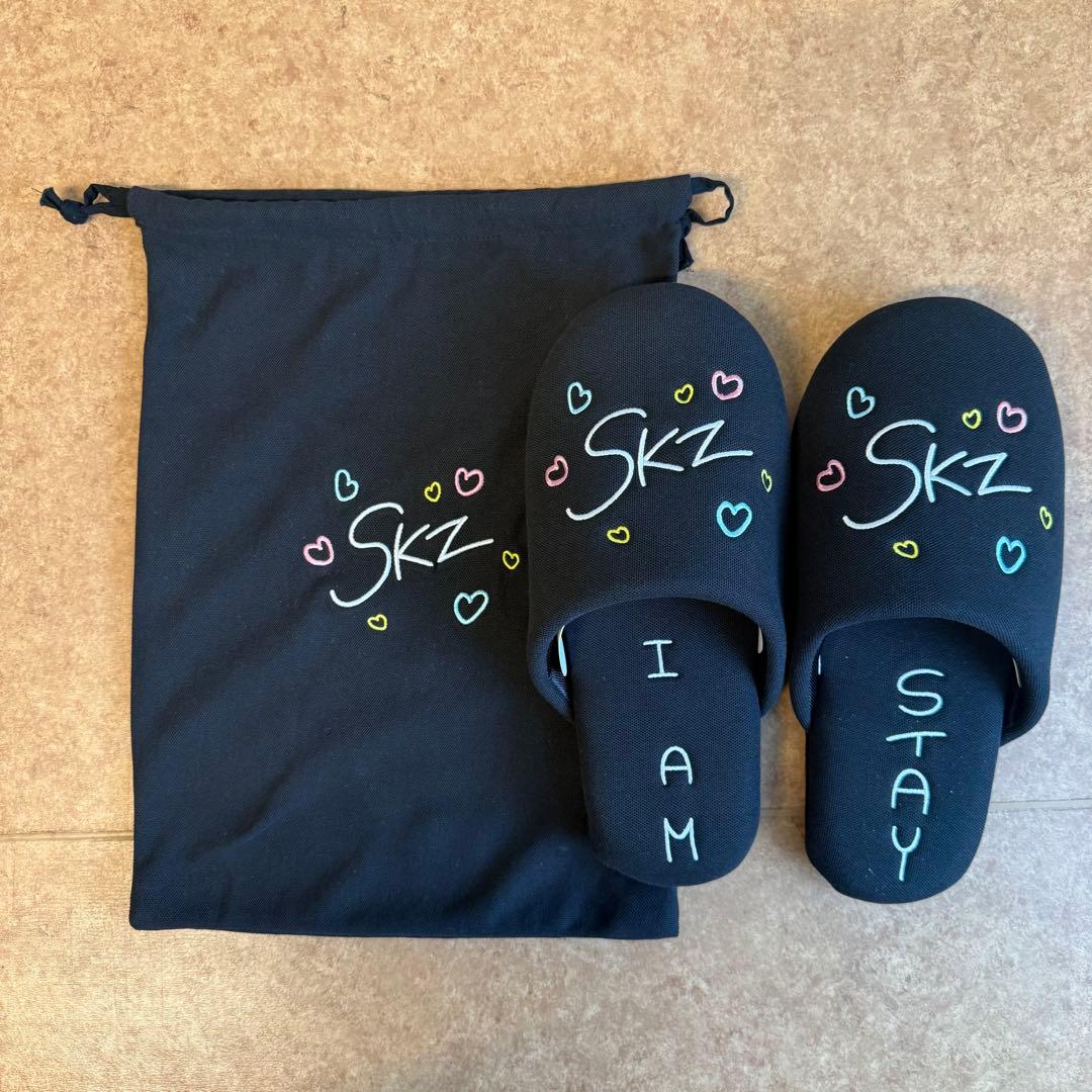 

[USED] Han Menpro slippers, room shoes, pouch, Stray Kids, SKIZ