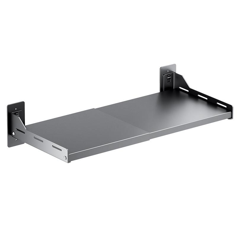 Retractable No-Drill Wall-Mounted Microwave Oven Shelf - Multi-Layer Kitchen Storage Rack