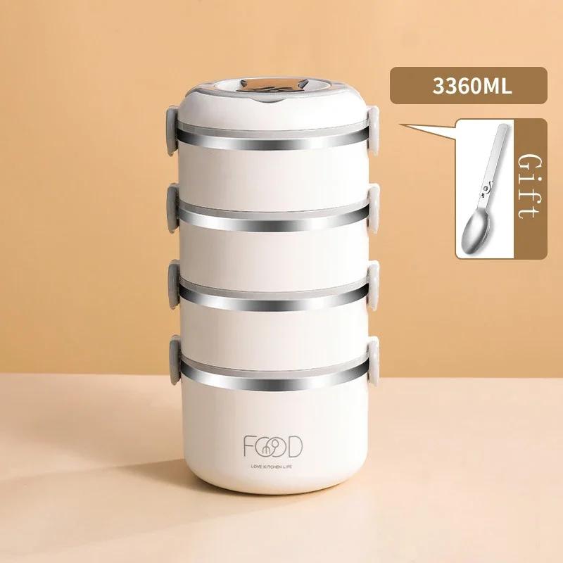 Bento Lunch Box Japanese Multilayer Stainless Steel Bento Box Food Container Storage Portable Thermos Food Jar Kid Bento Box