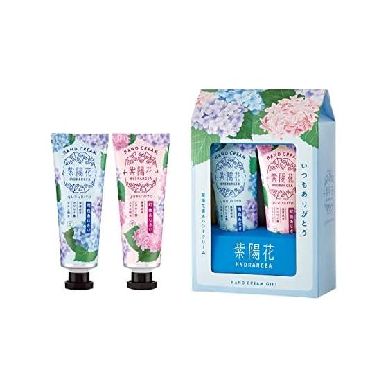 Глобальное планирование продукта Крем для рук Yururito Hydrangea, подарочный набор из 2 штук, 40 мл (Гортензия цвета дождя, Гортензия цвета радуги)