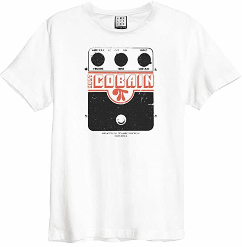 Amplified Kurt Cobain Superfuzz Mens White T Shirt Nirvana Amplified Tee T Shirt L
