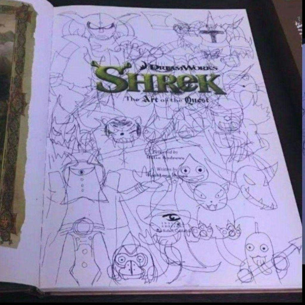 [USED] The Making of Roz of the Wild Isle Art Book Shrek Artwork Collection Puss in Boots