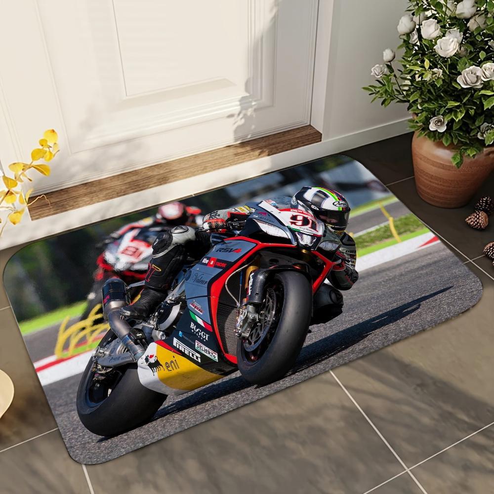1pc Motorcycle GP Mountain Biking Speed Absorbent Mats Anti-Slip Mats Home Decor Supplies Carpets Home Kitchen Floor Mats
