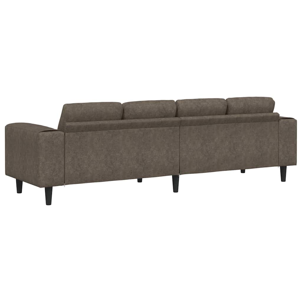 Living Room Sofa Dark Gray 250 x 77 x 76 cm