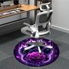 1pc Paw Rose Print Chair Carpet for Office  Machine Washable Rug for Office,  Good Gift for Family or Friends yy251225237