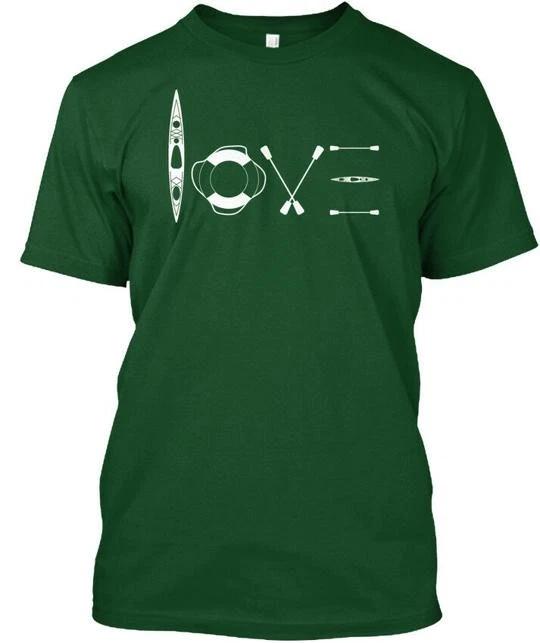 Kayaking - Love TTshirt Made in the USA Size S to 5XL S