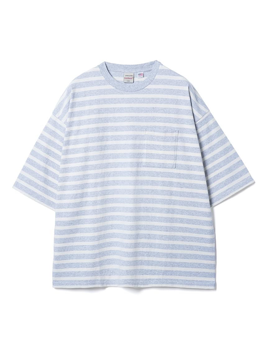 

Карманная футболка с полоской СУПЕР БОЛЬШАЯ Хлопок США Меланж [Хороший износ] Мужская Женская (С, Грей)