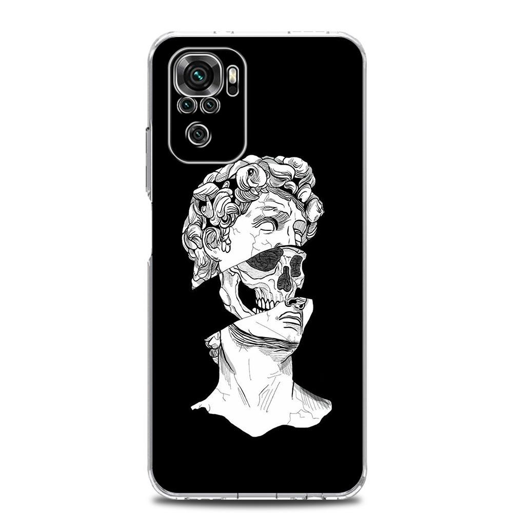 Moon Tarot Cat Aesthetic Soft Phone Case For Xiaomi Redmi Note 12 11 9S 9 8 10 Pro Plus 7 8T 9C 9A 8A K40 Gaming Clear Cover