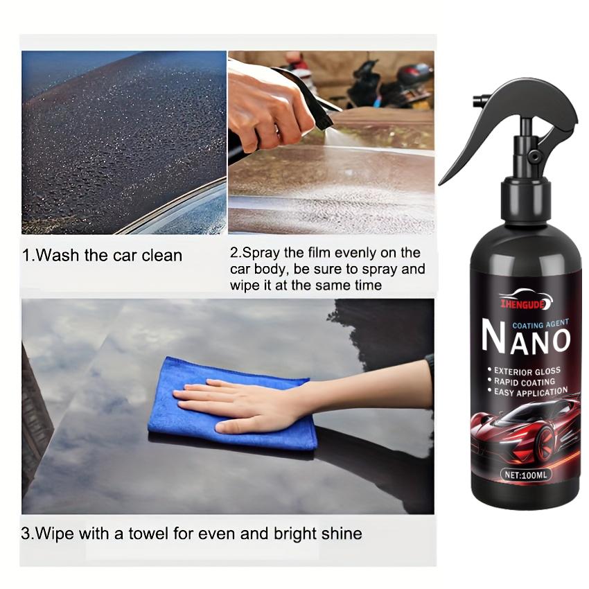 Car Crystal Coating Agent, Advanced Hydrophobic Formula Enhances Shine and Provides Excellent Protection, Easy to Apply and Long-Lasting Weath