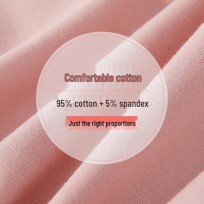 LangSha Women's 4-Pack High-Waist Cotton Briefs