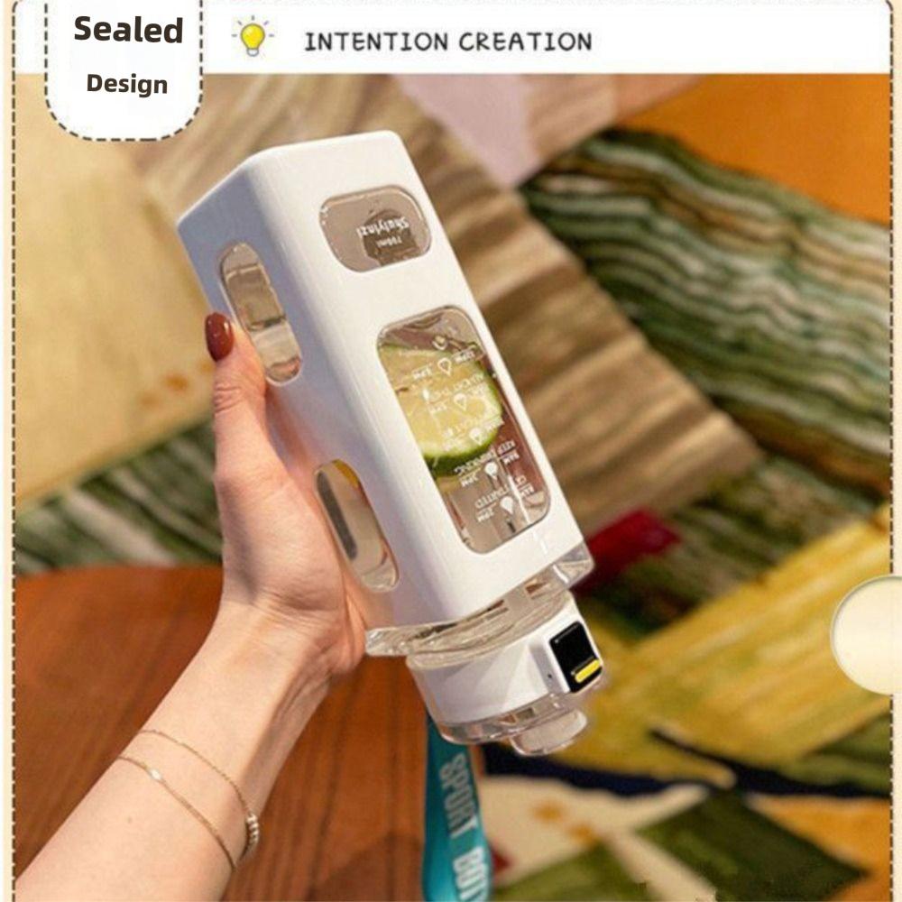 Anti-Fall Design Sports Water Bottle High-capacity Water Bottle Ins Style Plastic Cups