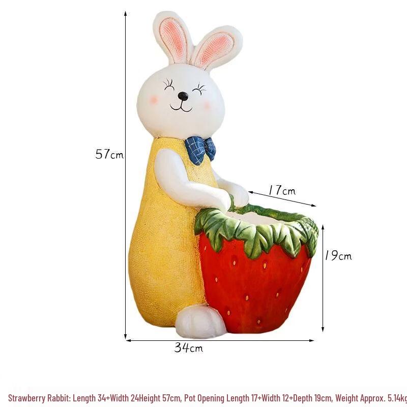 Cute Cartoon Rabbit Garden Decoration