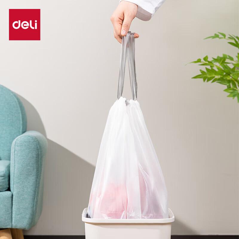Deli LQ505 Drawstring Trash Bags