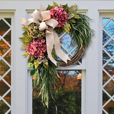 Pastoral Ornaments Garden Farmhouse Door Pendant Home Wall Hanging Wreath Door Hanging