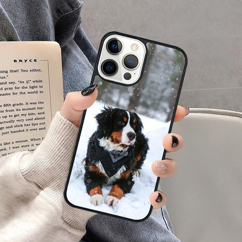 Bernese Mountain Dog Phone Case for iPhone 17 Air 16 16e 15 Plus for Apple 13 11 12 14 Pro Max Cover coque Shell