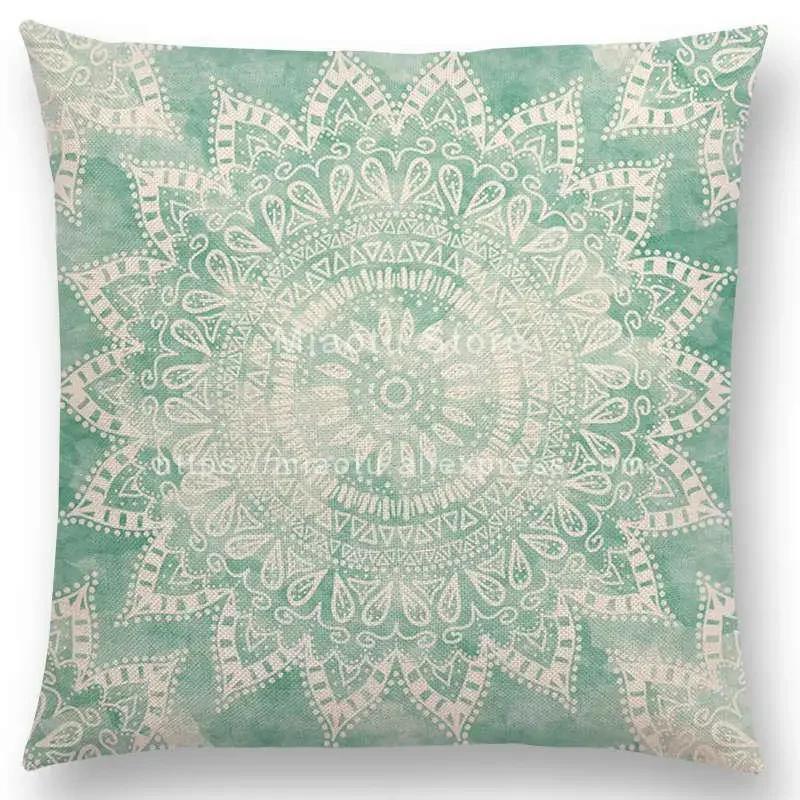 New Dreamy Rainbow Boho Beautiful Flower Gorgeous Floral Mandalas Fantasy Moon Stars Prints Cushion Cover Throw Pillow Case