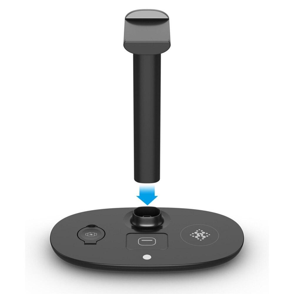 Încărcător Wireless 4 în 1 15W Tip C Pentru Desktop Stație Dock de Încărcare Qi Cu Suport pentru Căști de Gaming Pentru Iphone/Airpods Pro/Iwatch 7 6