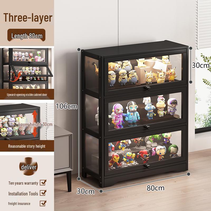 Acrylic Glass Display Cabinet with Lock for Toys and Prizes