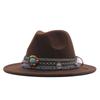 eBay New Woolen Top Hat Women's Minority Style Retro Flat-brimmed Jazz Hat