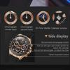 OLEVS Originale Uhr für Herren, Mondphase, Chronograph, Kalender, analoges Silikonarmband, Armbanduhr, Business-Quarzuhren
