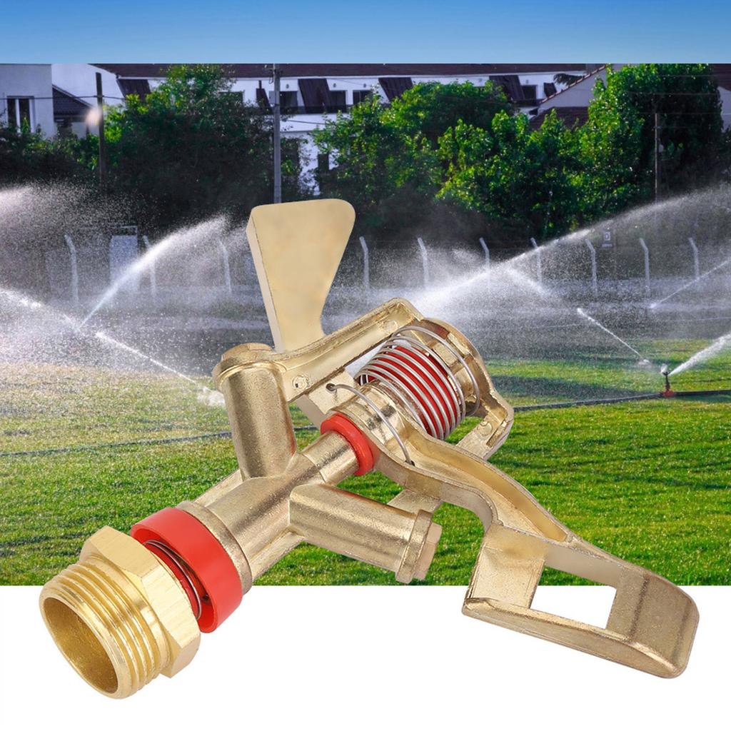 G3 4in 25mm Male Thread Zinc Alloy Irrigation Garden Rocker Arm Sprinkler Nozzle Spray Head