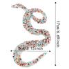 6pcs DIY Accessories Snake Shaped Trim Hot Fix Ribbon Mesh Wrap  For Clothes Garments