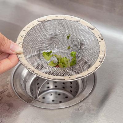Stainless Steel Anti-blocking Colander Shower Bathroom Hair Dirt Catcher Filter Strainers Water Sink Drain