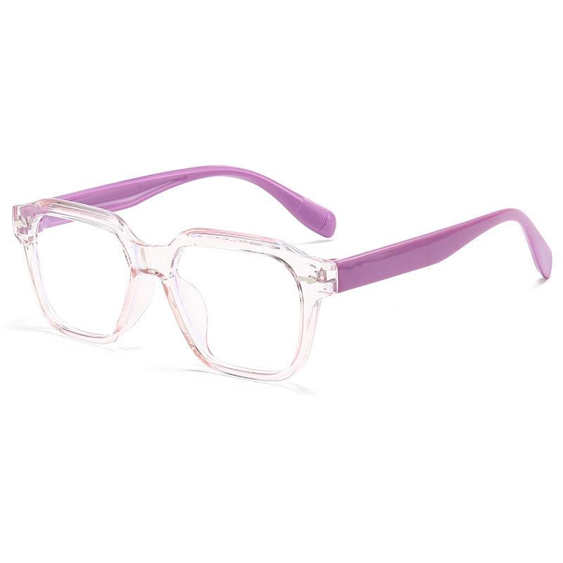 Trendy new anti-blue light glasses for children, Korean style, candy-colored, with soft temples, comfortable eyewear frame for students
