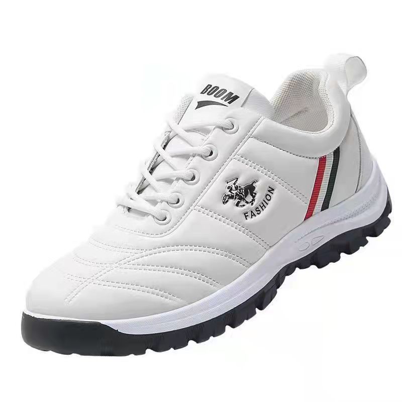 2025 new little white shoes casual sports breathable high sense retro men's platform shoes dad shoes foreign trade