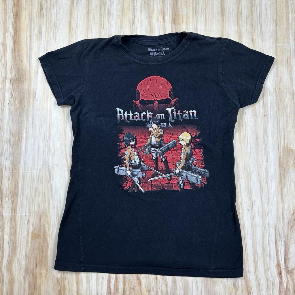 Ripple Junction Women's Attack On Titan Graphic T-Shirt Black Large Unisex T-Shirt