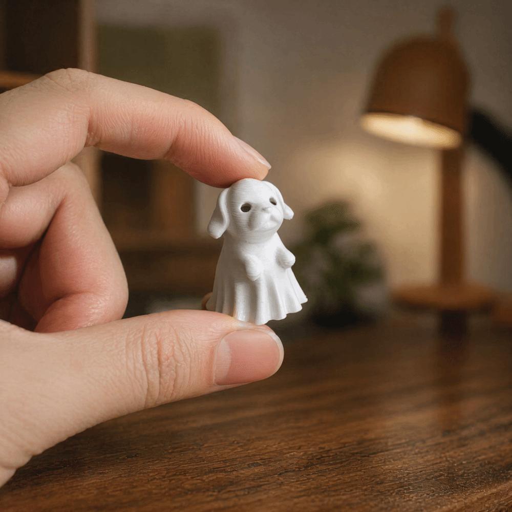 Cute Kitty Puppy Ghost Statue Creative 3D Printed Decorations Desktop Decoration
