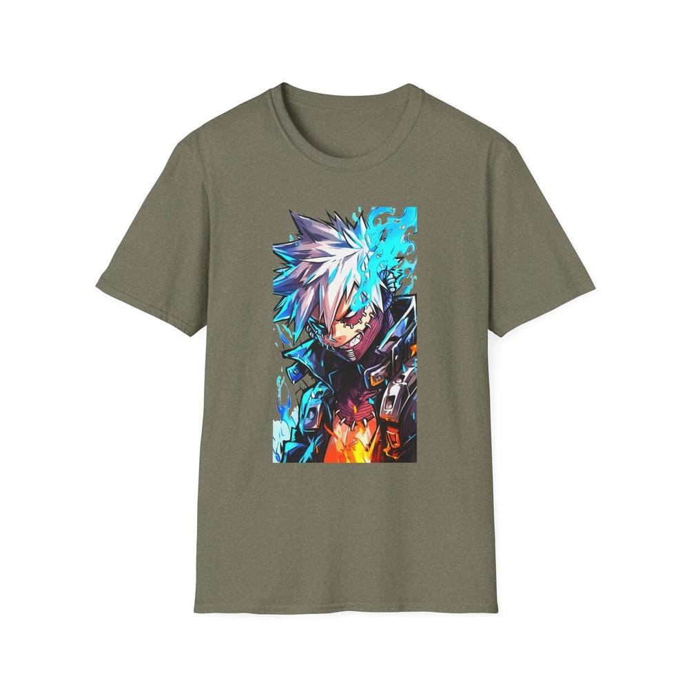 Anime Soft TShirt Dabi Toya Todoroki Unisex Jl Anime Front Printed Tee