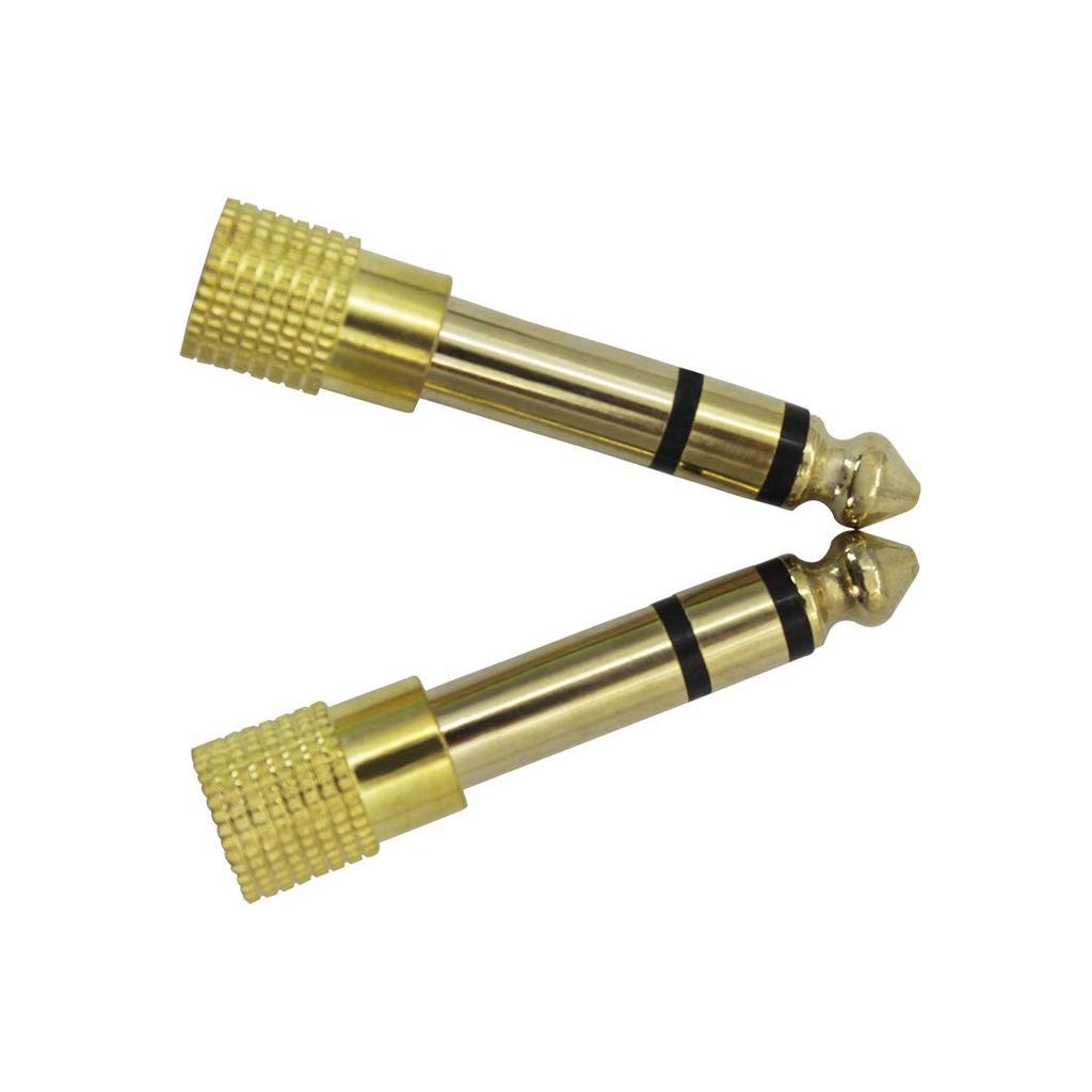 3.5mm to 6.5mm Headphone and Microphone Audio Cable Adapter