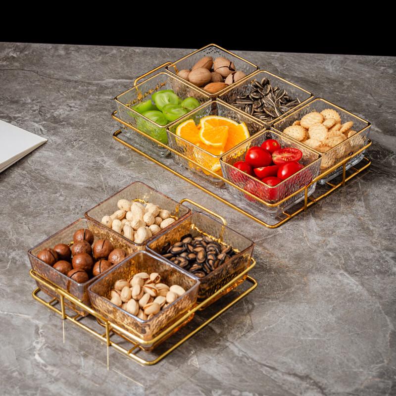 Ru Han Light Luxury Acrylic Fruit Plate with Stand and Lid