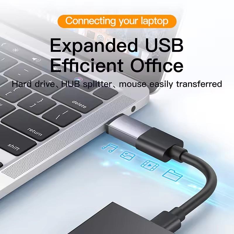 USB 3.2 OTG Adapter USB C To USB 3.2 Gen2 Adapter for Samsung Macbook Laptops Card Reader 10Gbps USB3.0 To Type C OTG Connector