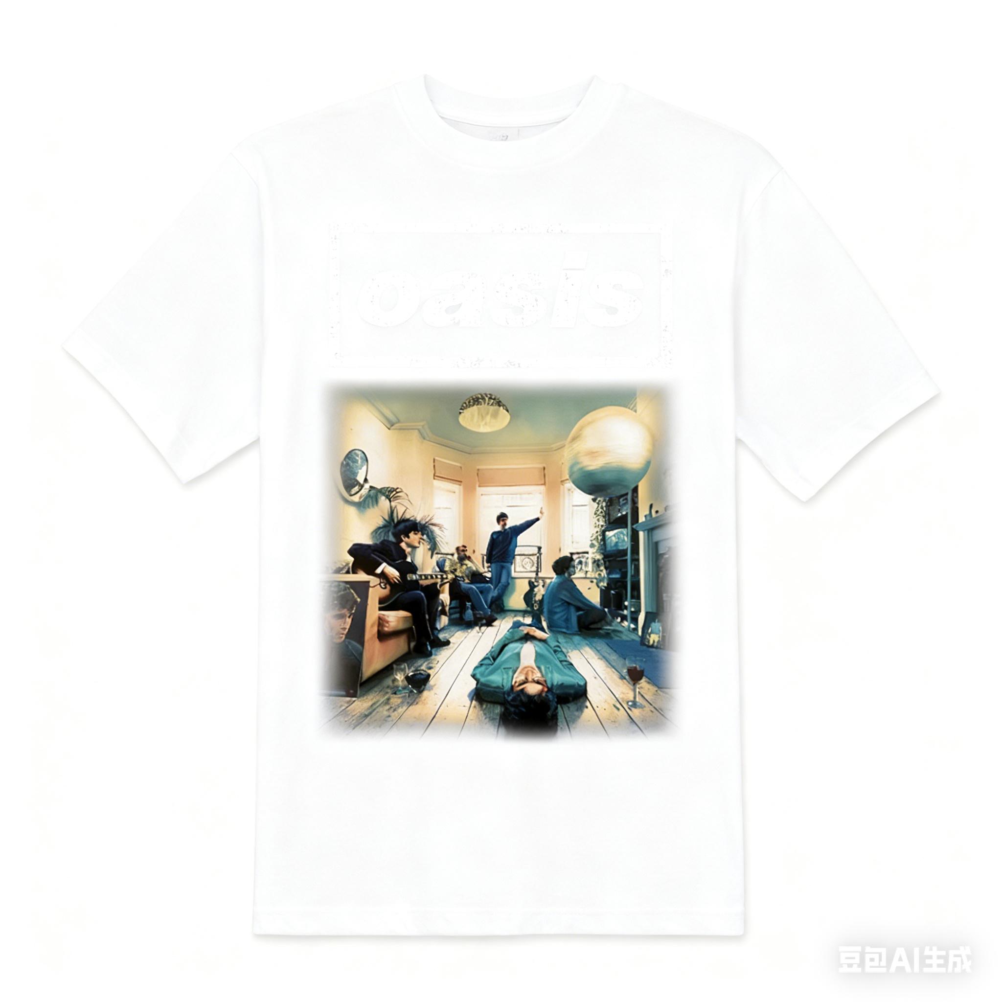 

Oasis Definitely Maybe T-Shirt Men s and Women s Short Sleeve Cotton Tees Retro Metal Band Tops Brand T-shirt Summer Streetwear 4XL